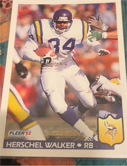 1992 Fleer #253 Herschel Walker — front