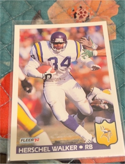1992 Fleer #253 Herschel Walker Minnesota Vikings — front