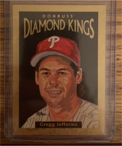 1996 Donruss Diamond Kings #DK-17 Gregg Jefferies — front