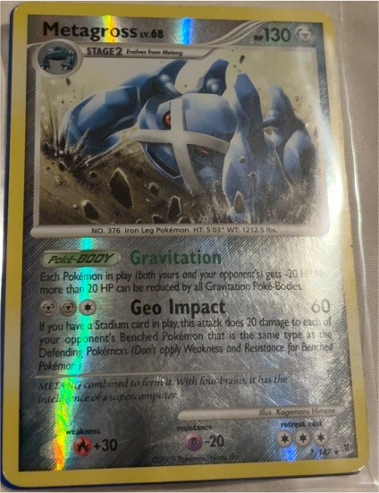 2009 Pokémon Supreme Victors #7 Metagross — front