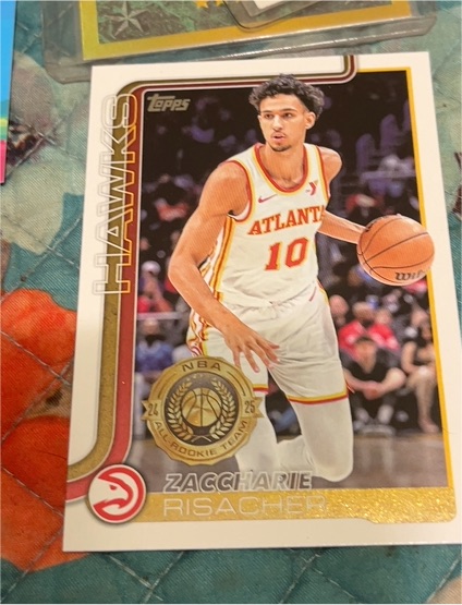 2025-26 Topps #62 Zaccharie Risacher — front