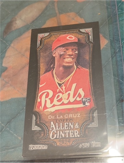 2024 Topps Allen & Ginter #44 Elly De La Cruz Mini RC — front