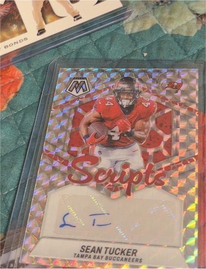 2024 Panini Mosaic Scripts #SC-STU Sean Tucker — front