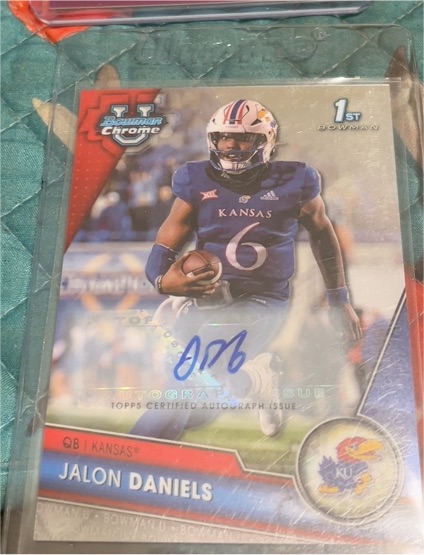 2023 Bowman Chrome University Autographs #173 Jalon Daniels — front