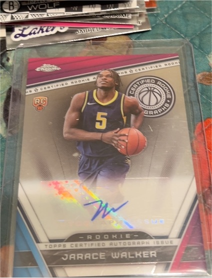 2023-24 Topps Chrome Certified Rookie Autograph #CRA-JAW Jarace Walker — front