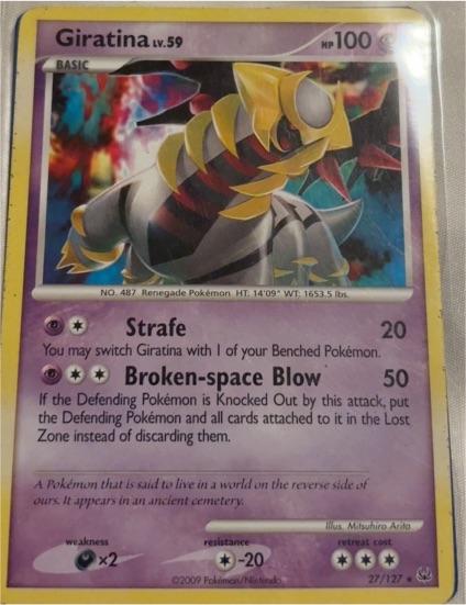 2009 Pokémon Platinum #27 Giratina — front
