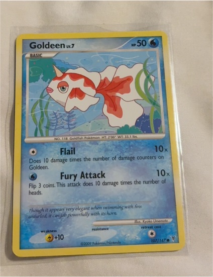 2009 Pokémon Supreme Victors #107 Goldeen — front