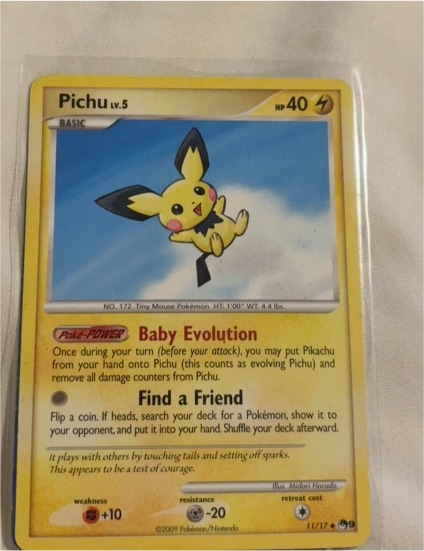 2009 Pokémon POP Series 9 #11 Pichu — front