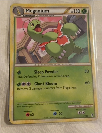 2011 Pokémon Call of Legends #27 Meganium — front