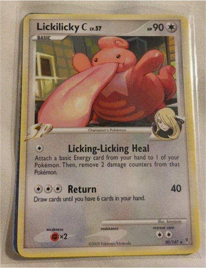 2009 Pokémon Platinum Supreme Victors #30 Lickilicky C — front