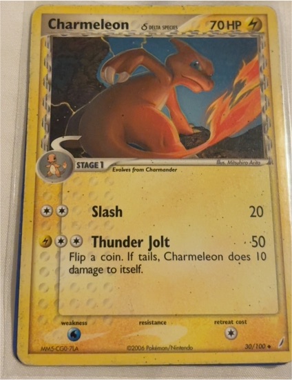 2006 Pokémon EX Crystal Guardians #30 Charmeleon (Delta Species) — front