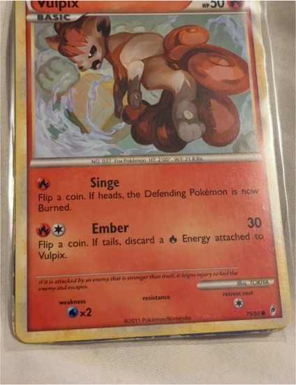 2011 Pokemon Call of Legends #75 Vulpix — front