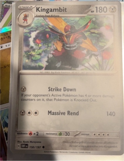 2023 Pokémon TCG Obsidian Flames #150 Kingambit — front