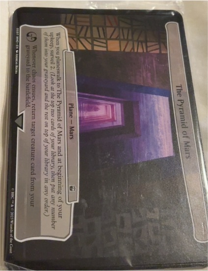 2023 MTG The Pyramid of Mars Planechase Oversized Card — front