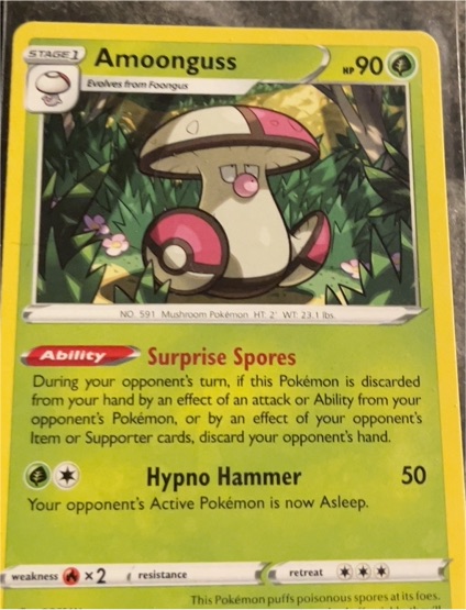 2022 Pokémon SWSH12: Silver Tempest #012 Amoonguss — front