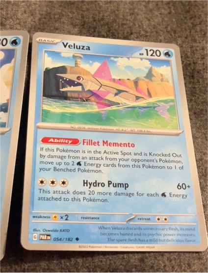 2023 Pokémon Scarlet & Violet Paradox Rift #054 Veluza — front