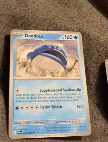 2023 Pokémon SV04 Paradox Rift #055 Dondozo — front