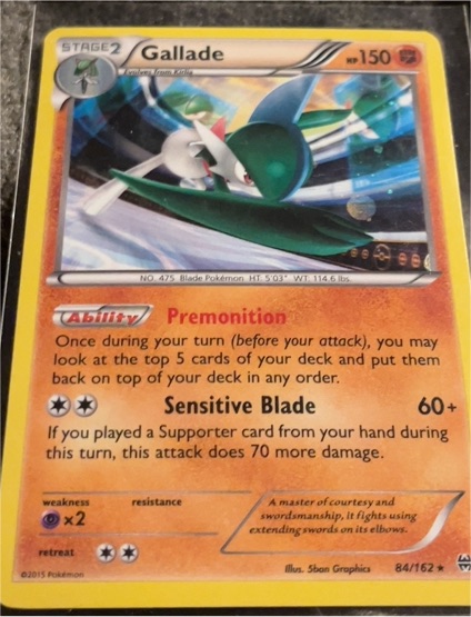 2015 Pokémon #84 Gallade — front