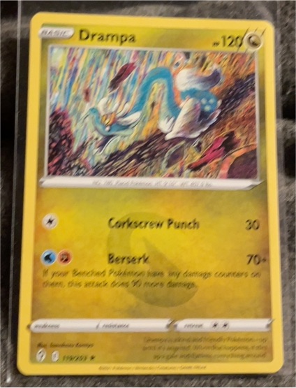2021 Pokémon TCG Evolving Skies #119 Drampa — front