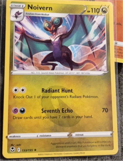 2022 Pokémon SWSH12: Silver Tempest #133 Noivern — front