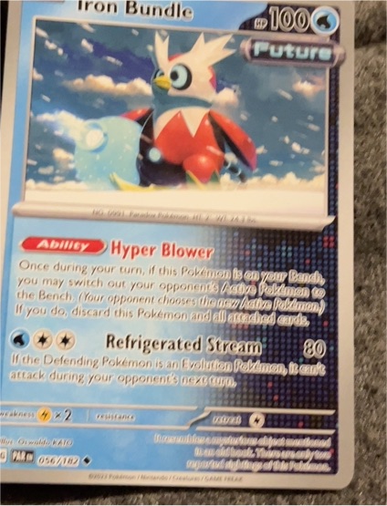 2023 Pokémon Scarlet & Violet Paradox Rift #056 Iron Bundle — front