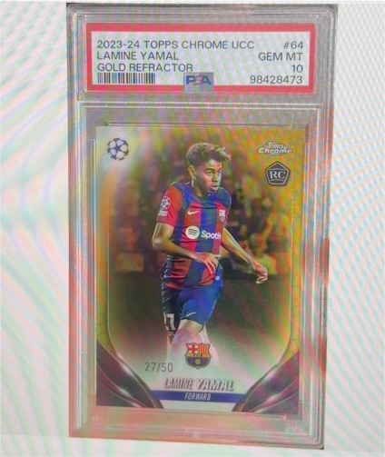 2023-24 Topps Chrome UEFA Club Competitions #64 Lamine Yamal — front