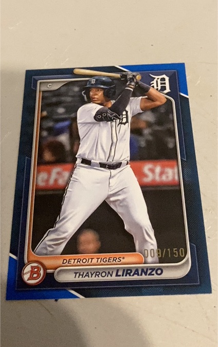 2024 Bowman Draft #BD-4 Thayron Liranzo — front