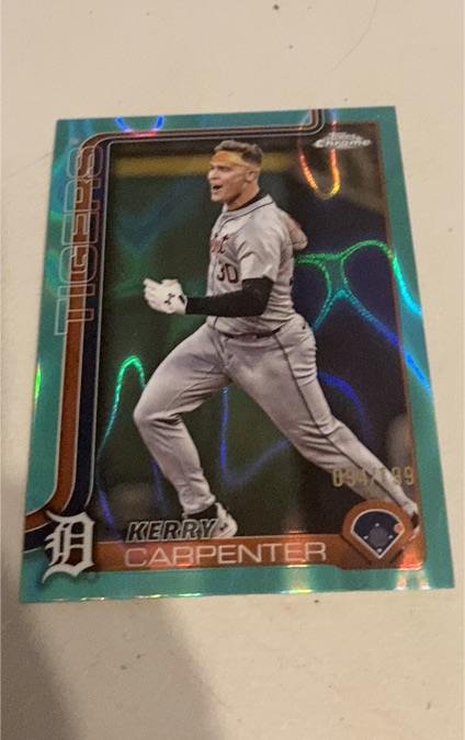 2025 Topps Chrome #299 Kerry Carpenter — front