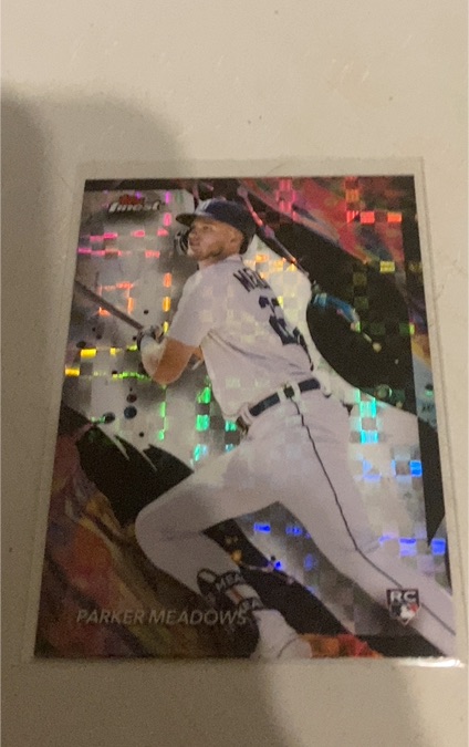 2024 Topps Finest #196 Parker Meadows — front