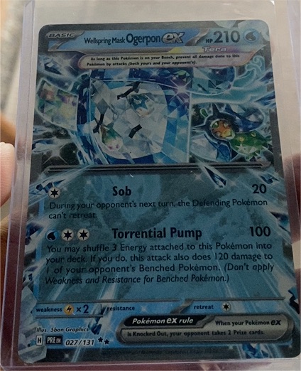2024 Pokémon #027 Wellspring Mask Ogerpon ex — front