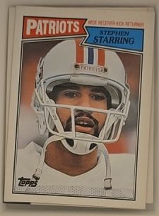 1987 Topps #103 Stephen Starring New England Patriots — front