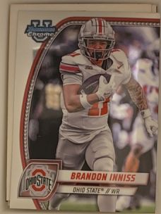 2024 Bowman University Chrome #23 Brandon Inniss — front