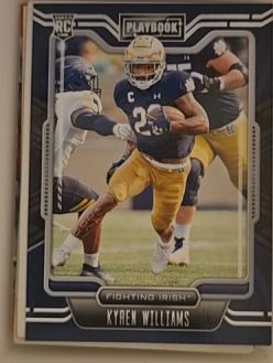 2022 Panini Chronicles Draft Picks Playbook #9 Kyren Williams — front