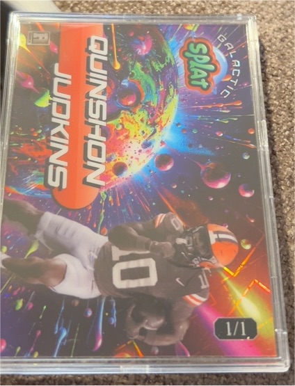 2025 Wild Card Splat #1/1 Quinshon Judkins Galactic Splat — front