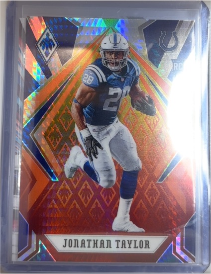 2020 Panini Phoenix Fire Burst #118 Jonathan Taylor — front