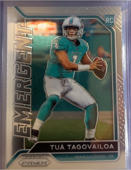 2020 Panini Prizm Emergent #2 Tua Tagovailoa — front