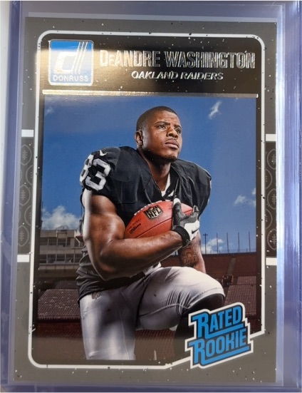 2016 Donruss #363 DeAndre Washington — front