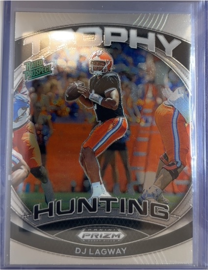 2024 Panini Prizm Draft Picks #TH-DLY DJ Lagway Trophy Hunting — front