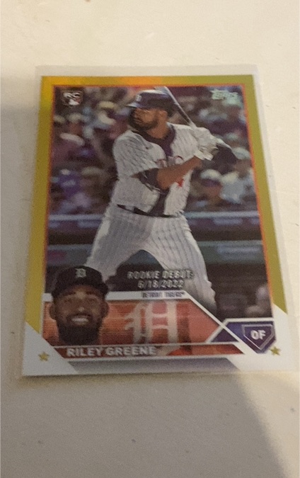 2023 Topps Update Series #US298 Riley Greene — front
