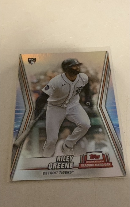 2023 Topps International Trading Card Day #NTCD-B11 Riley Greene — front