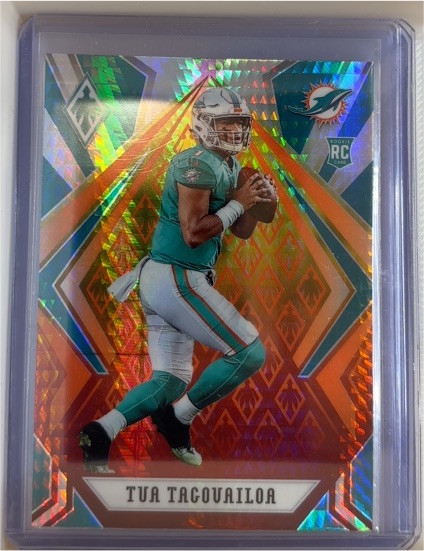 2020 Panini Phoenix Fire Burst #102 Tua Tagovailoa — front