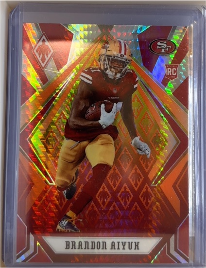 2020 Panini Phoenix Fire Burst #117 Brandon Aiyuk — front