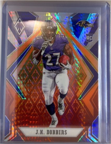 2020 Panini Phoenix Fire Burst #115 J.K. Dobbins — front