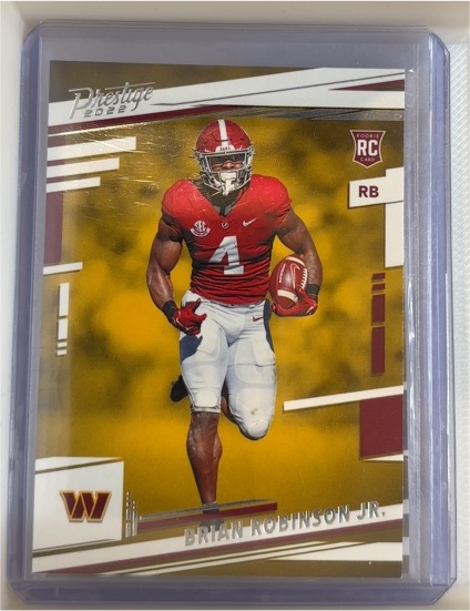 2022 Panini Prestige #320 Brian Robinson Jr. Rookie Card — front