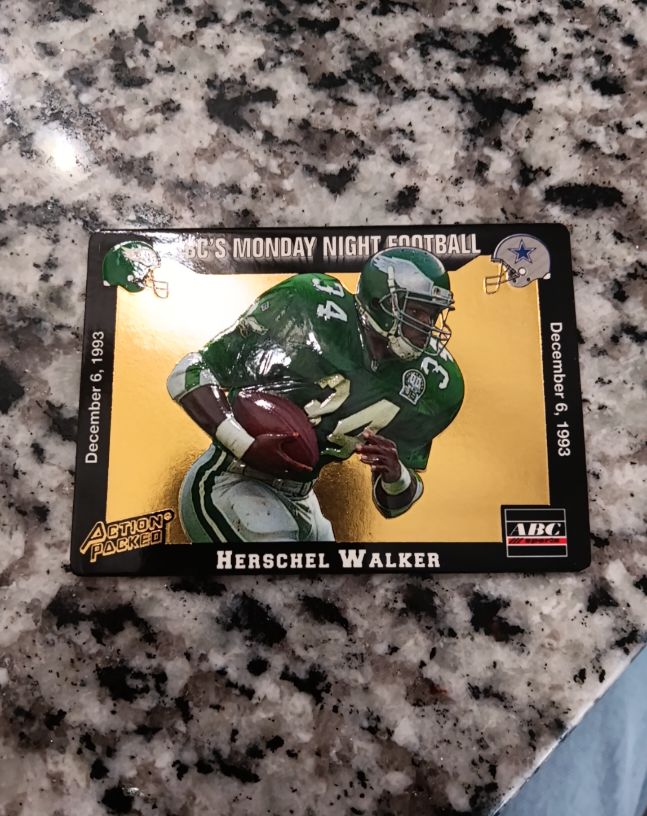 1993 Action Packed Monday Night Football #56 Herschel Walker — front