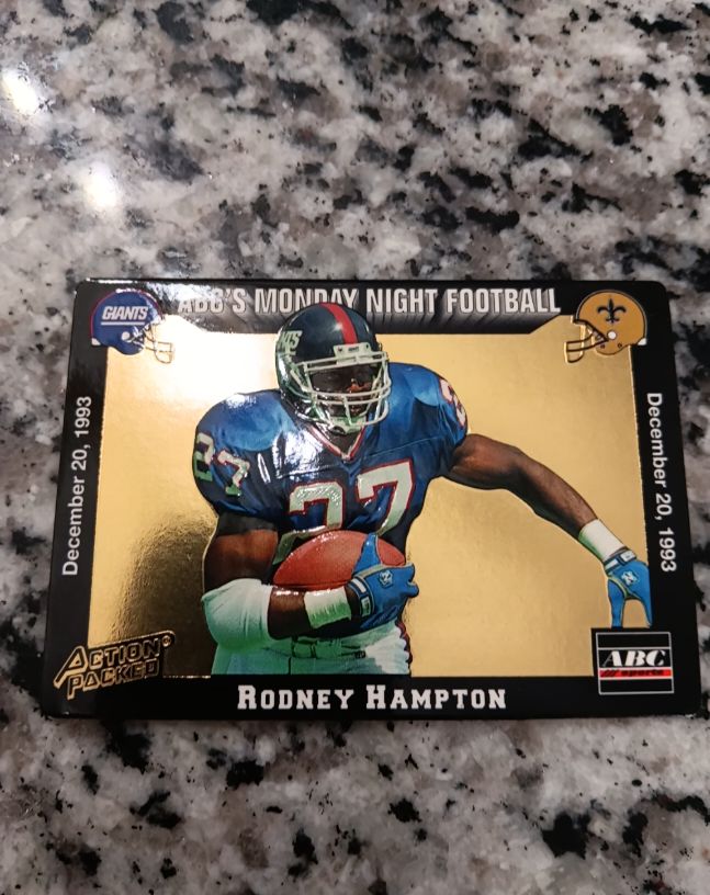 1993 Action Packed #68 Rodney Hampton — front