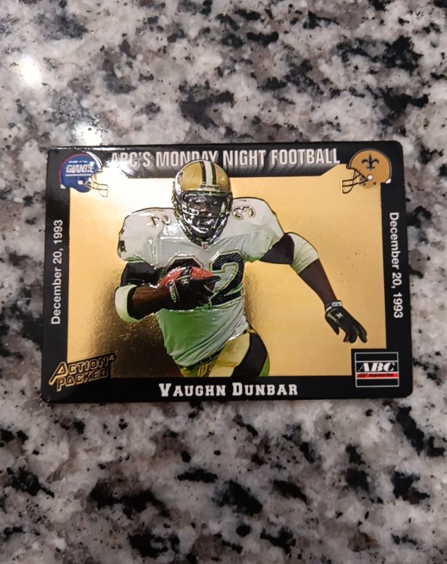 1993 Action Packed #70 Vaughn Dunbar — front