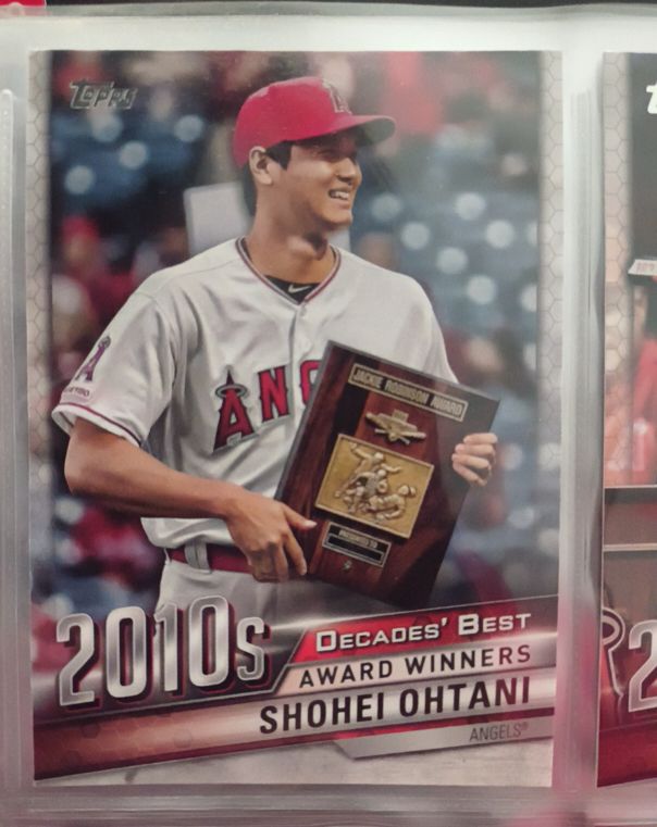 2020 Topps Decades' Best Award Winners #DB-92 Shohei Ohtani — front