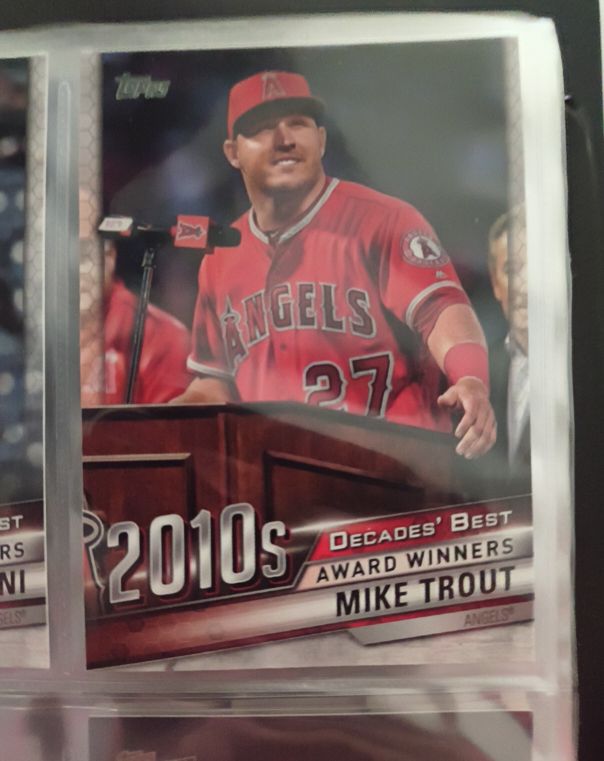 2020 Topps Decades' Best #DB-93 Mike Trout — front