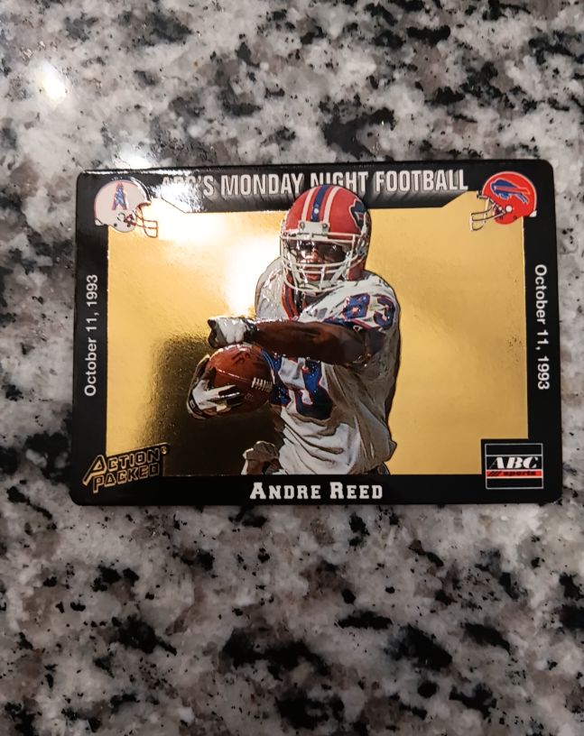 1993 Action Packed Monday Night Football #24 Andre Reed — front